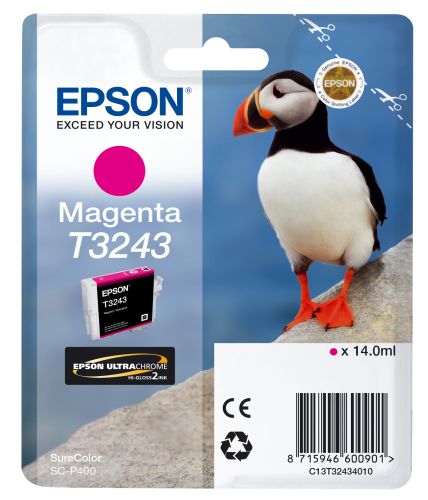 Epson SureColor SC-P400 Cartucho Magenta , Epson , EPSC13T32434010 , 8715946600901